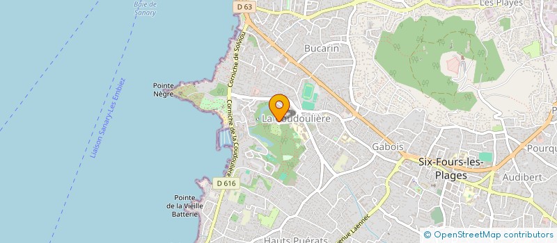 localisation de l'entreprise SCI LOUTEK à SIX-FOURS-LES-PLAGES
