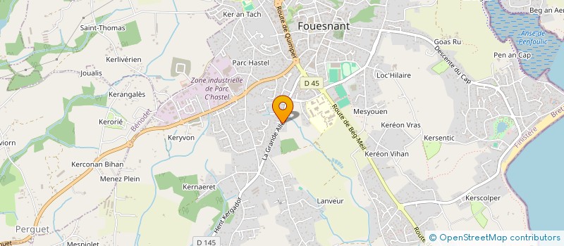 localisation de l'entreprise SCI LOUTHOM  FOUESNANT