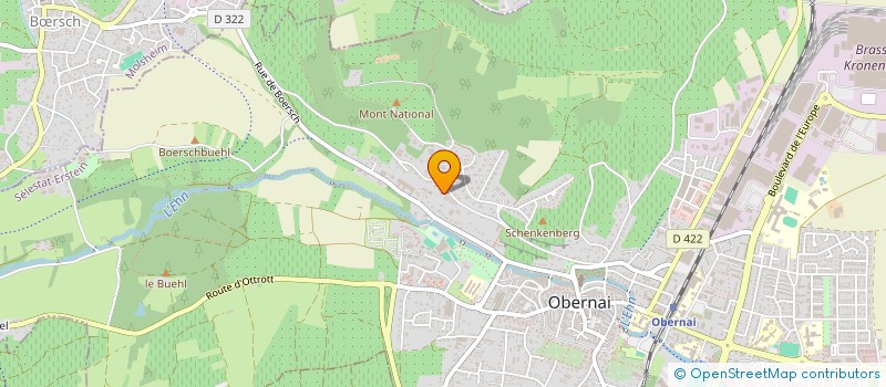 localisation de l'entreprise SCI LOUVAIN FORET-NOIRE à OBERNAI
