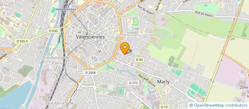 localisation de l'entreprise SCI LOUVAL  VALENCIENNES