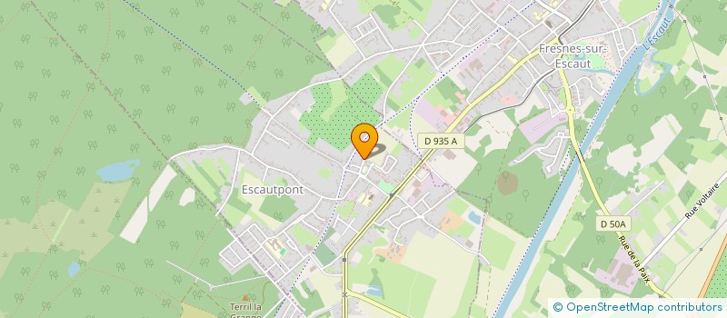 localisation de l'entreprise SCI LOUVAL  ESCAUTPONT