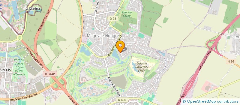 localisation de l'entreprise SCI LOUVE DES MERS  MAGNY-LE-HONGRE