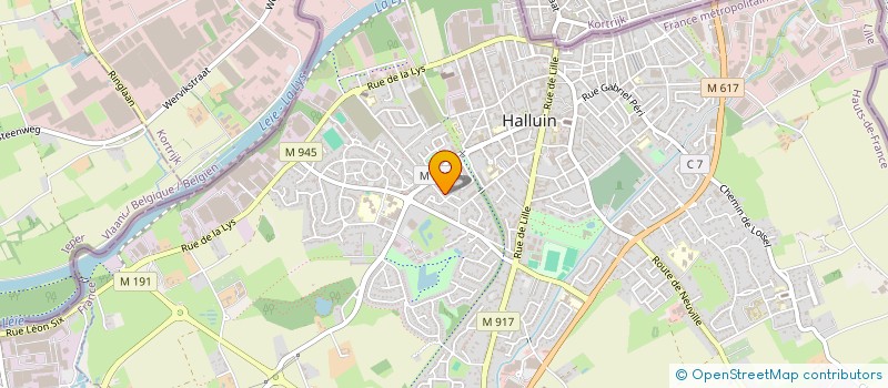 localisation de l'entreprise SCI LOUVET  HALLUIN