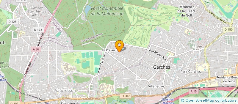 localisation de l'entreprise SCI LOUVIC à VAUCRESSON