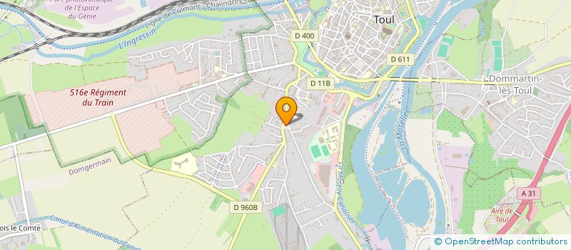 localisation de l'entreprise SCI LOUVIC  TOUL