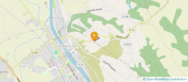 localisation de l'entreprise SCI LOUVIGNES  VILLEMUR-SUR-TARN