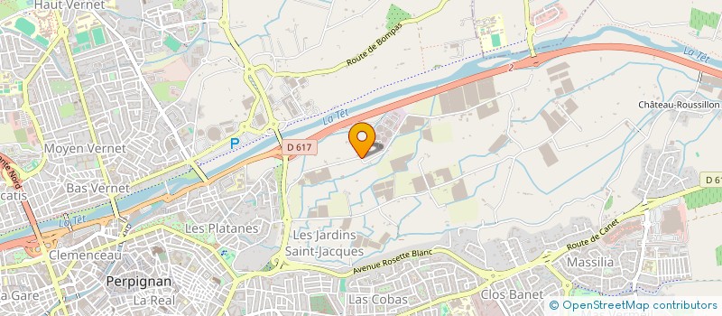 localisation de l'entreprise SCI LOUVIN  PERPIGNAN