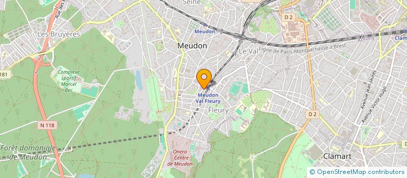 localisation de l'entreprise SCI LOUVOIS à MEUDON