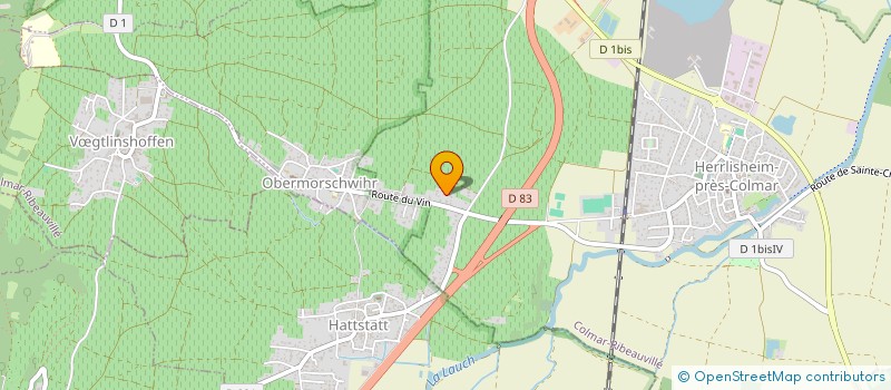 localisation de l'entreprise SCI LOUVRE  HERRLISHEIM-PRES-COLMAR