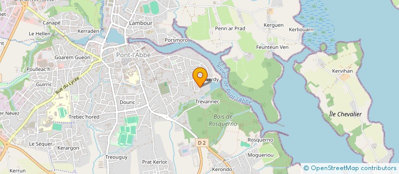 localisation de l'entreprise SCI LOUXOR  PONT-L'ABBE