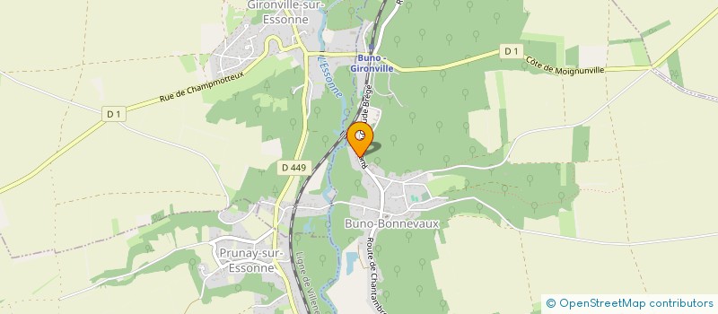 localisation de l'entreprise SCI LOUXOR  BUNO-BONNEVAUX