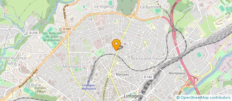 localisation de l'entreprise SCI LOUYAT à LIMOGES