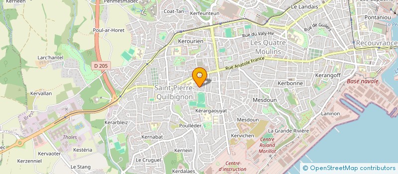 localisation de l'entreprise SCI LOUZOU ET CIE  BREST