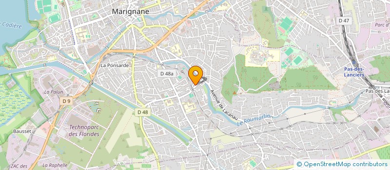 localisation de l'entreprise SCI LOUZZA  MARIGNANE