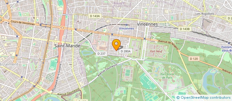 localisation de l'entreprise SCI LOVA à VINCENNES