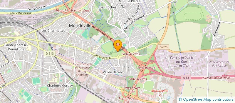 localisation de l'entreprise SCI LOVART à MONDEVILLE