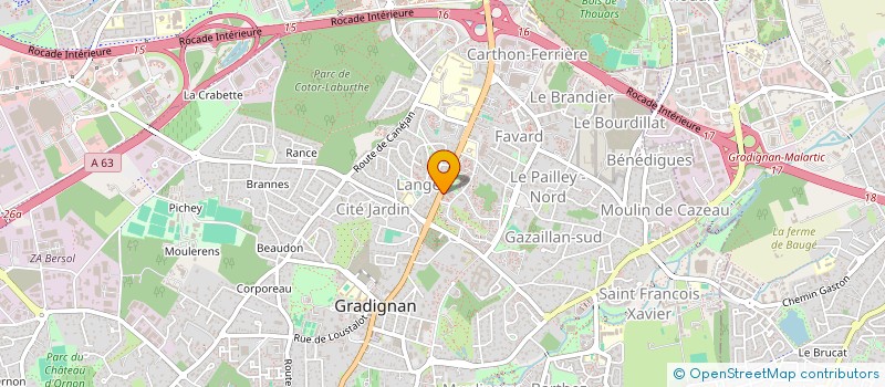 localisation de l'entreprise SCI LOVE  GRADIGNAN