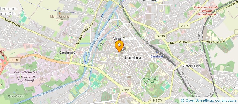 localisation de l'entreprise SCI LOVI à CAMBRAI