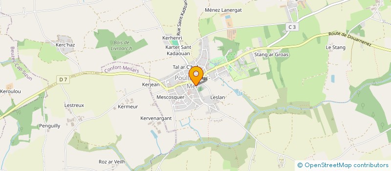 localisation de l'entreprise SCI LOWAN  POULLAN-SUR-MER