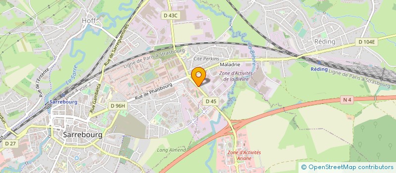 localisation de l'entreprise SCI LOYA à SARREBOURG