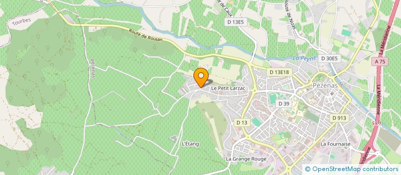localisation de l'entreprise SCI LOZANO  PEZENAS