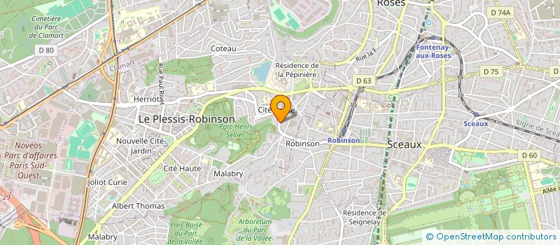 localisation de l'entreprise SCI LOZERE à LE PLESSIS-ROBINSON