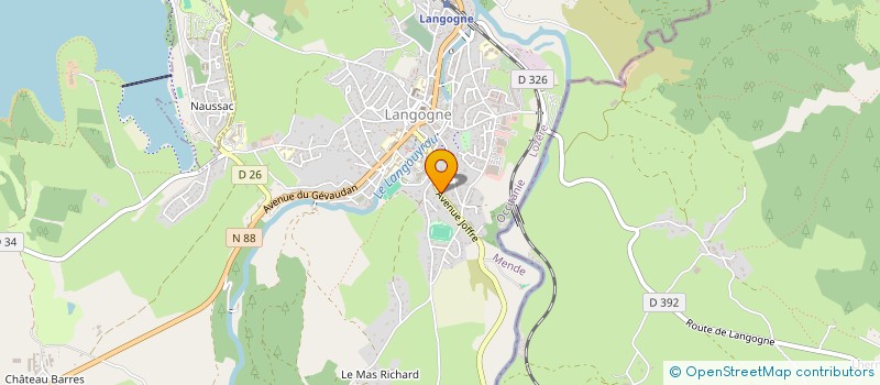 localisation de l'entreprise SCI LOZERIENNE 2  LANGOGNE