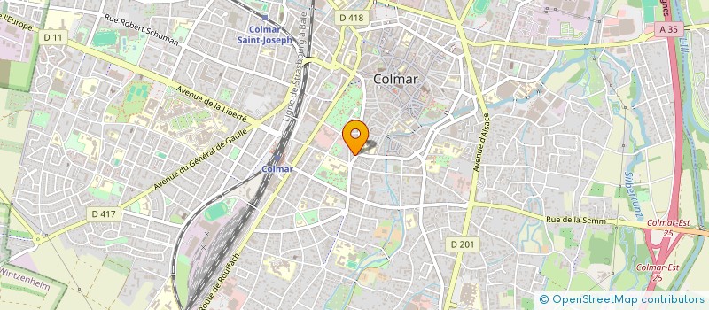 localisation de l'entreprise SCI LP  COLMAR