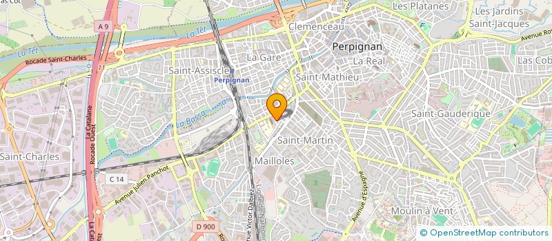 localisation de l'entreprise SCI LP  PERPIGNAN