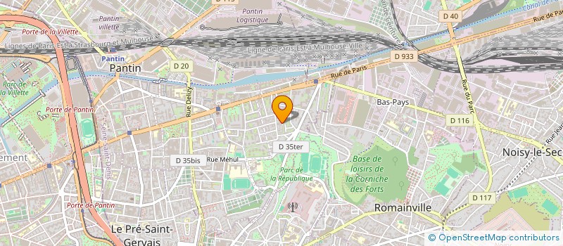 localisation de l'entreprise SCI LP 50 à PANTIN