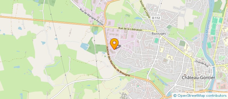 localisation de l'entreprise SCI LP  CHATEAU-GONTIER-SUR-MAYENNE