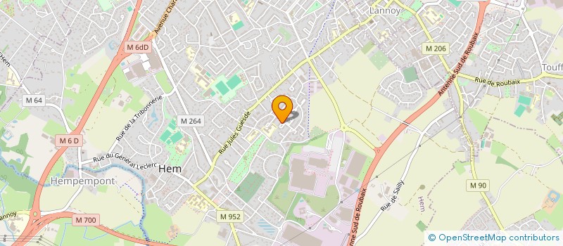 localisation de l'entreprise SCI LP.FLORALE  HEM