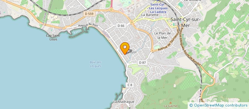 localisation de l'entreprise SCI LP-FOCH à SAINT-CYR-SUR-MER