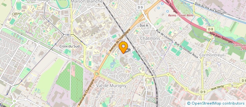 localisation de l'entreprise SCI LP NEW TEC  REIMS