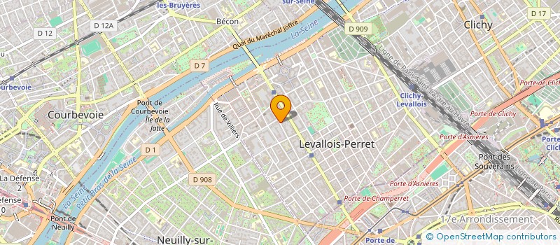 localisation de l'entreprise SCI LP REAL ESTATE à LEVALLOIS-PERRET
