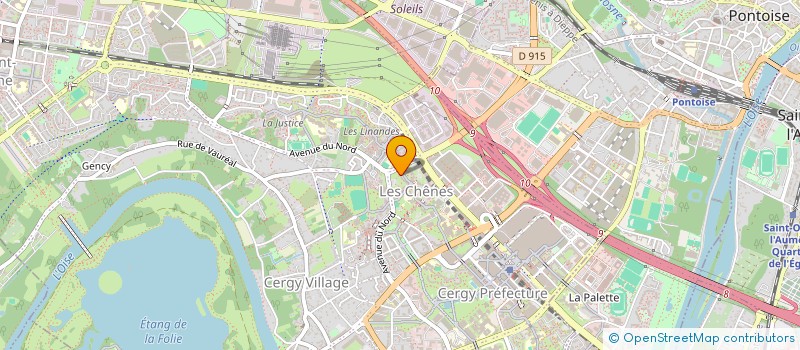 localisation de l'entreprise SCI LP SANTE IDF  CERGY