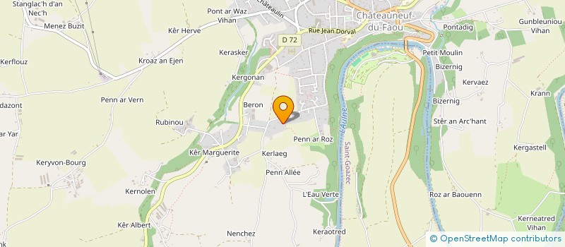 localisation de l'entreprise SCI LP STEEL à CHATEAUNEUF-DU-FAOU