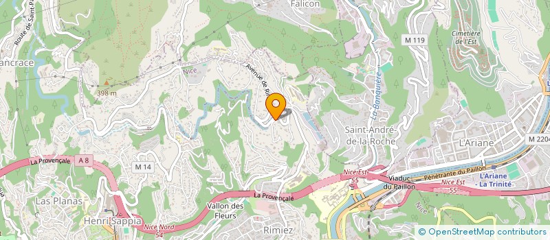 localisation de l'entreprise SCI LP2M à NICE