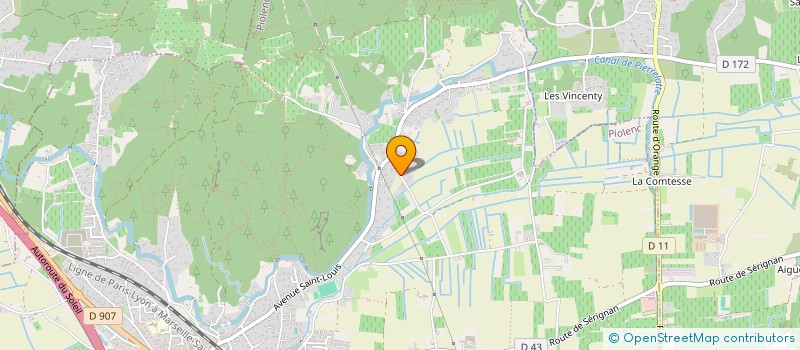 localisation de l'entreprise SCI LPB  MORNAS