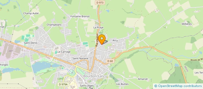 localisation de l'entreprise SCI LPC à BOURBON-LANCY
