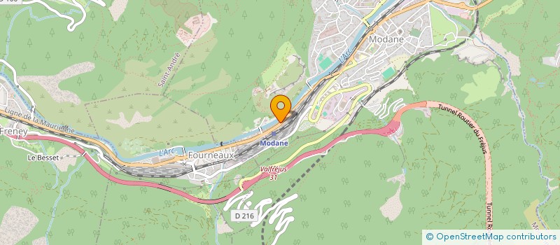 localisation de l'entreprise SCI LPCA  MODANE