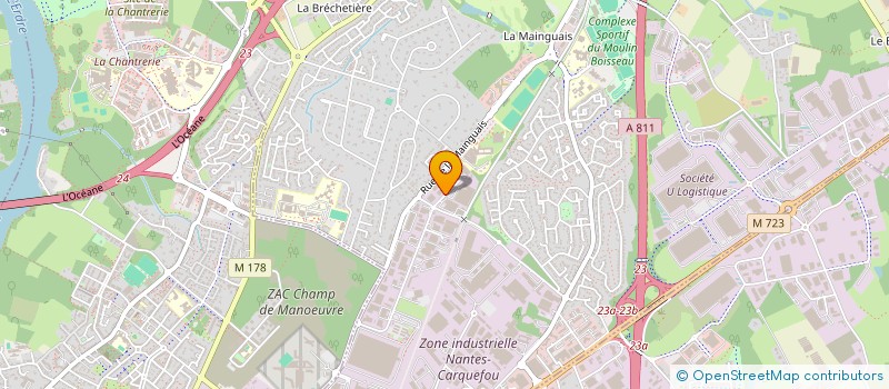 localisation de l'entreprise SCI LPCP  CARQUEFOU