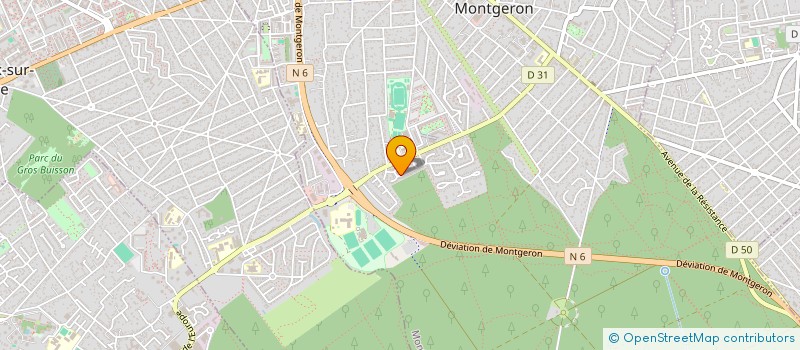 localisation de l'entreprise SCI LPDO à MONTGERON