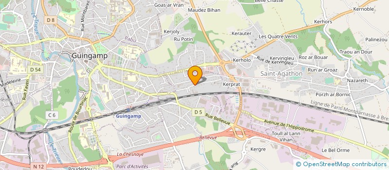 localisation de l'entreprise SCI LPF  PLOUMAGOAR