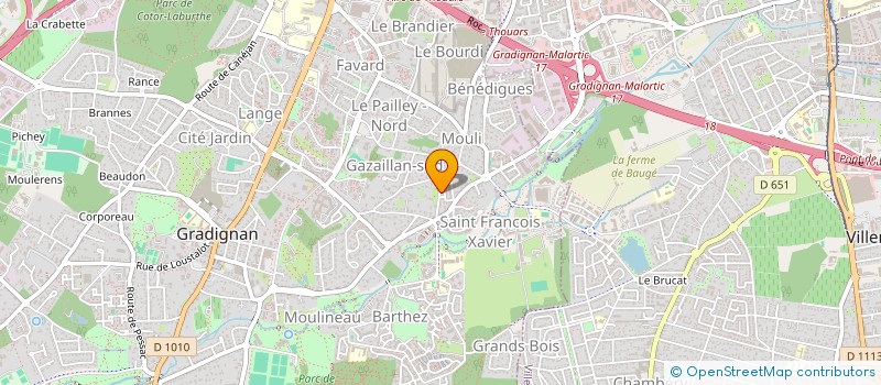 localisation de l'entreprise SCI LPGB  GRADIGNAN