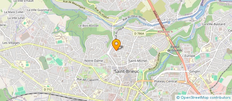 localisation de l'entreprise SCI LPHDD à SAINT-BRIEUC