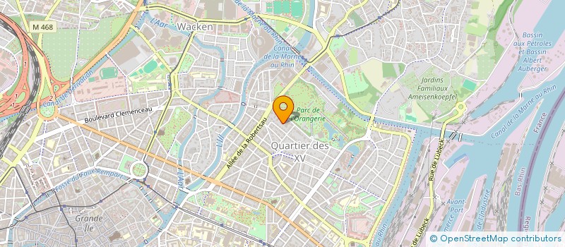 localisation de l'entreprise SCI LPHK  STRASBOURG