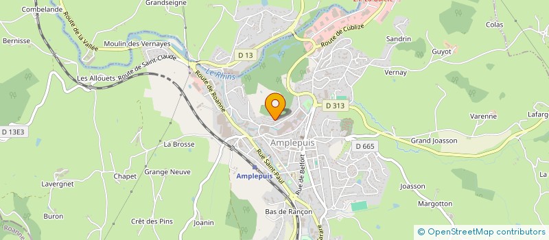 localisation de l'entreprise SCI LPJ  AMPLEPUIS