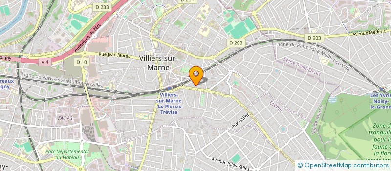 localisation de l'entreprise SCI LPM  VILLIERS-SUR-MARNE