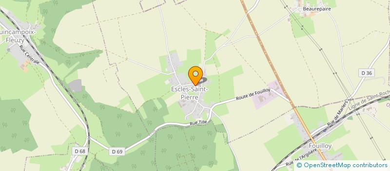 localisation de l'entreprise SCI LPM  ESCLES-SAINT-PIERRE